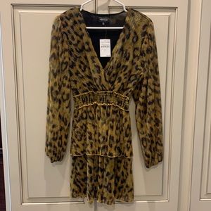 Metallic Leopard Dress